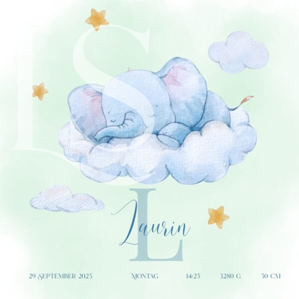 Gentle Dreamer - Personalized Watercolor Art Print (Copy)