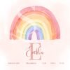 Soft Rainbow - Personalized Watercolor Art Print
