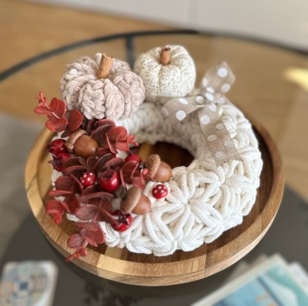 Autumn Crochet Wreath