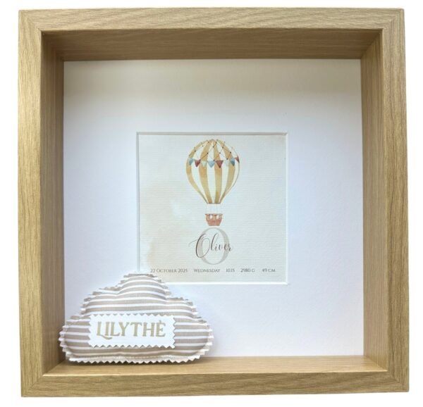 Hot Air Balloon - Personalized Watercolor Art Print