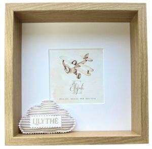 Old-Style Airplane - Personalized Watercolor Art Print