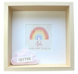 Soft Rainbow - Personalized Watercolor Art Print