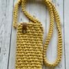 IMG_1218 Handcrafted Crochet Crossbody Phone Bag - Mustard