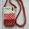 IMG_1230 Handcrafted Crochet Crossbody Phone Bag - Terracotta Sunset